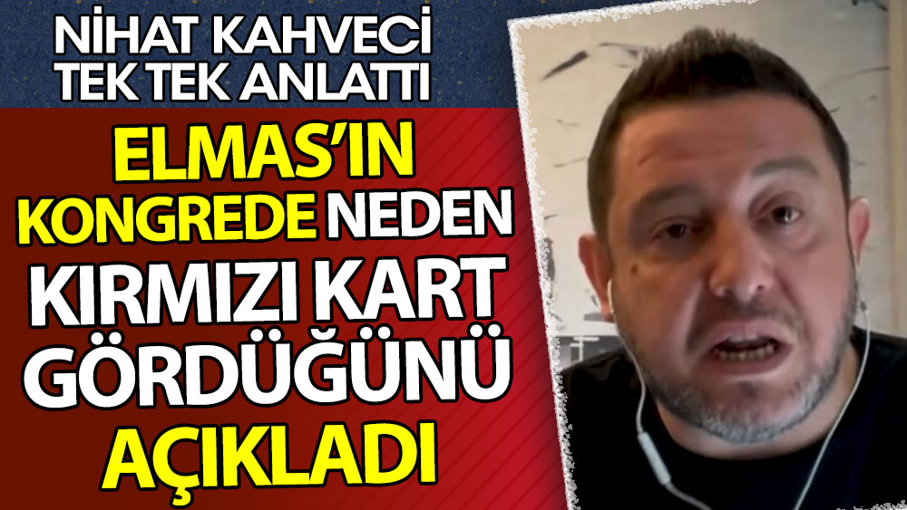 Nihat Kahveci Galatasaray'da Burak Elmas'ın neden ibra edilmediğini açıkladı