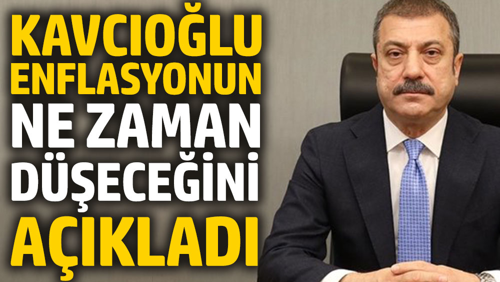 Şahap Kavcıoğlu enflasyonun ne zaman düşeceğini açıkladı