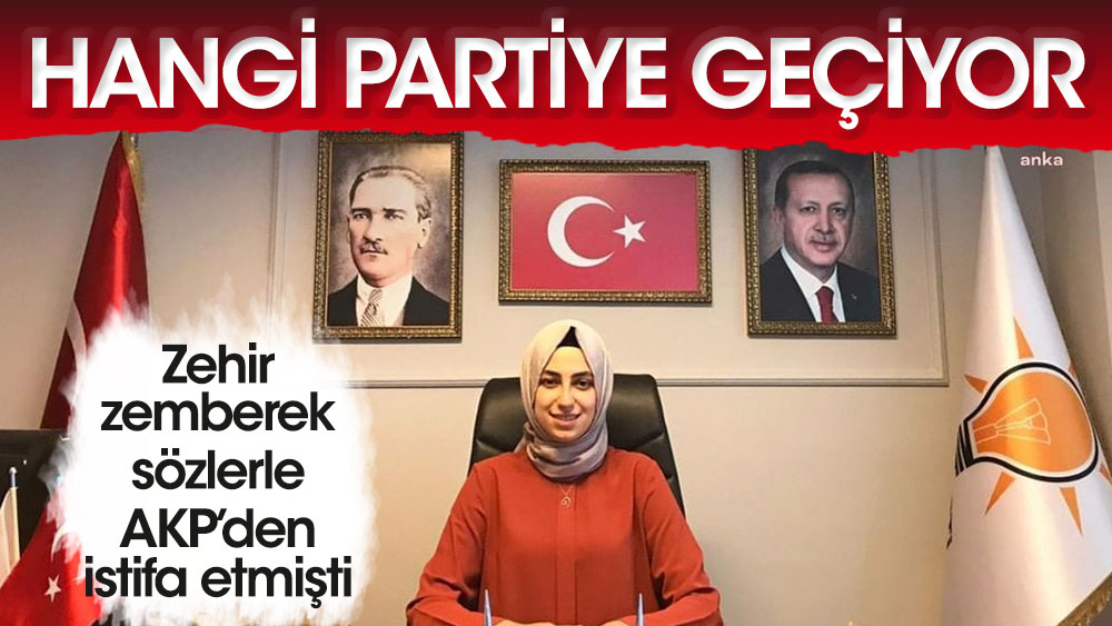 Zehir zemberek sözlerle AKP'den istifa etmişti! Amine Cansu Kaba hangi partiye geçiyor