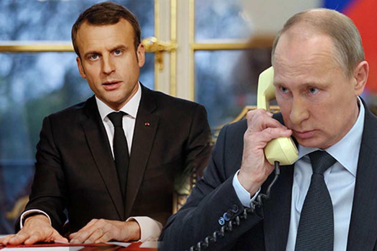 Macron ve Putin telefonda görüştü