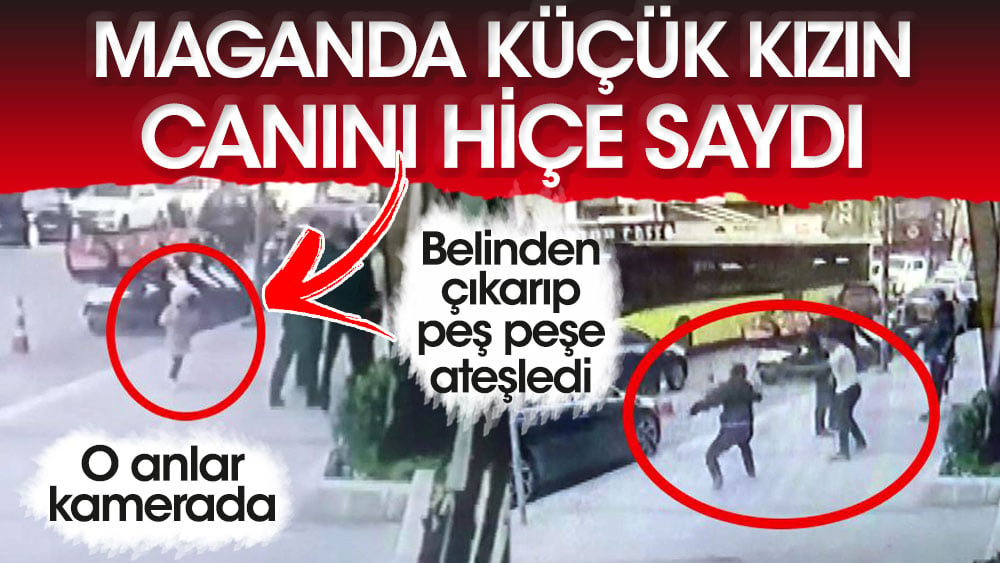 Maganda küçük kızın canını hiçe saydı! Belinden çıkarıp peş peşe ateşledi…