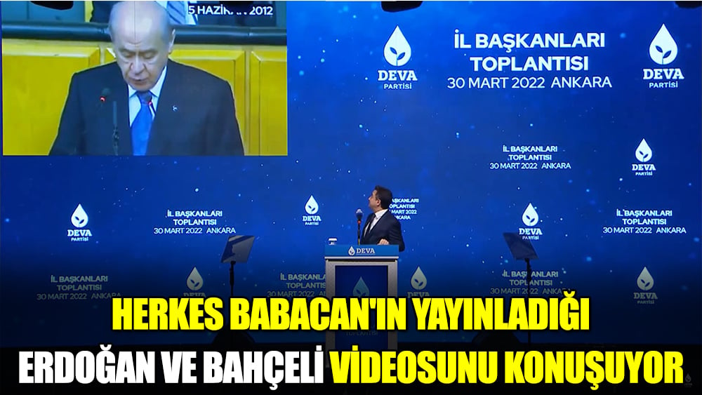 Babacan'dan Bahçeli'ye videolu yanıt. Herkes bu videoyu konuşuyor ''Nasıl el ele tutuşuyorsunuz?''