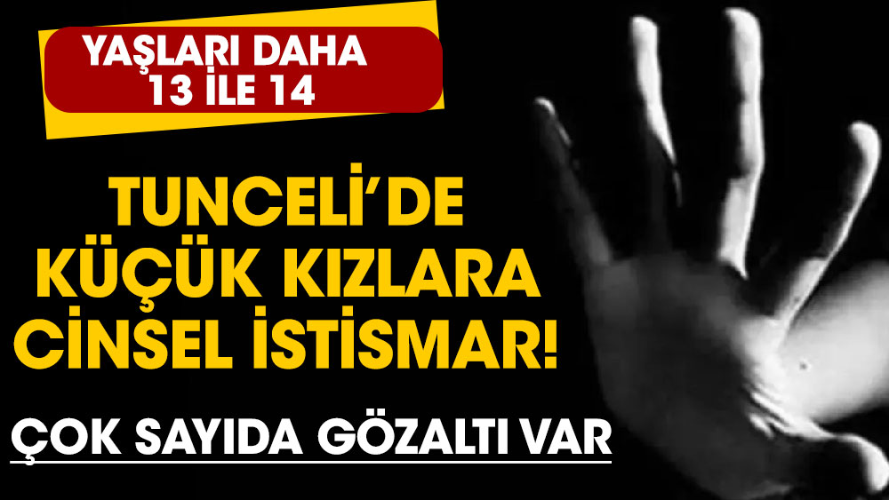 Tunceli’de küçük kızlara cinsel istismar! Çok sayıda gözaltı var