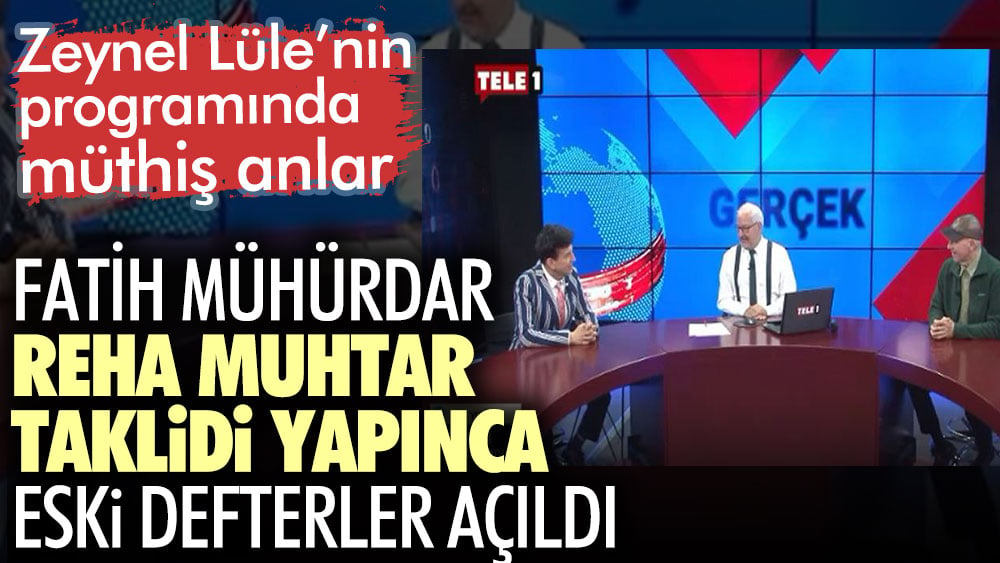 Canlı yayında Reha Muhtar taklidi yapınca eski defterler açıldı. Fatih Mühürdar Zeynel Lüle'nin programında yıktı geçti