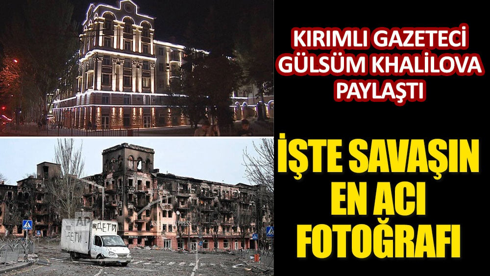 Kırımlı gazeteci Gülsüm Khalilova paylaştı! İşte savaşın en acı fotoğrafı