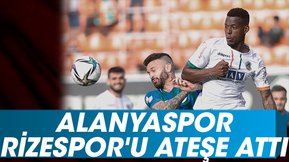 Penaltı VAR'dan döndü: Alanyaspor, Rizespor'u ateşe attı