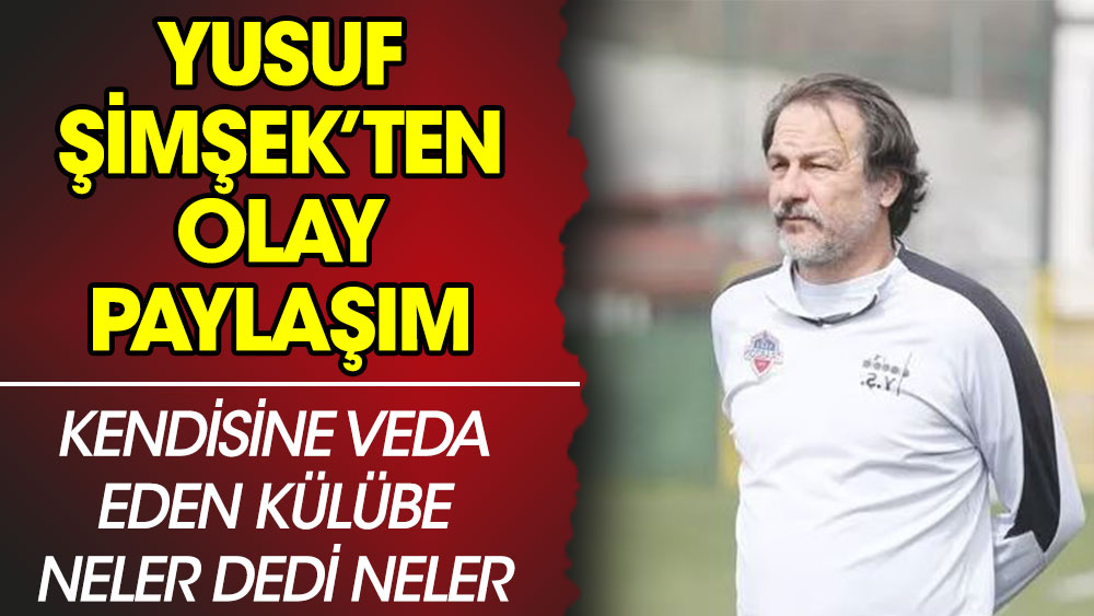 Yusuf Şimşek'ten 1461 Trabzon'a olay yanıt: Boş yapmayın