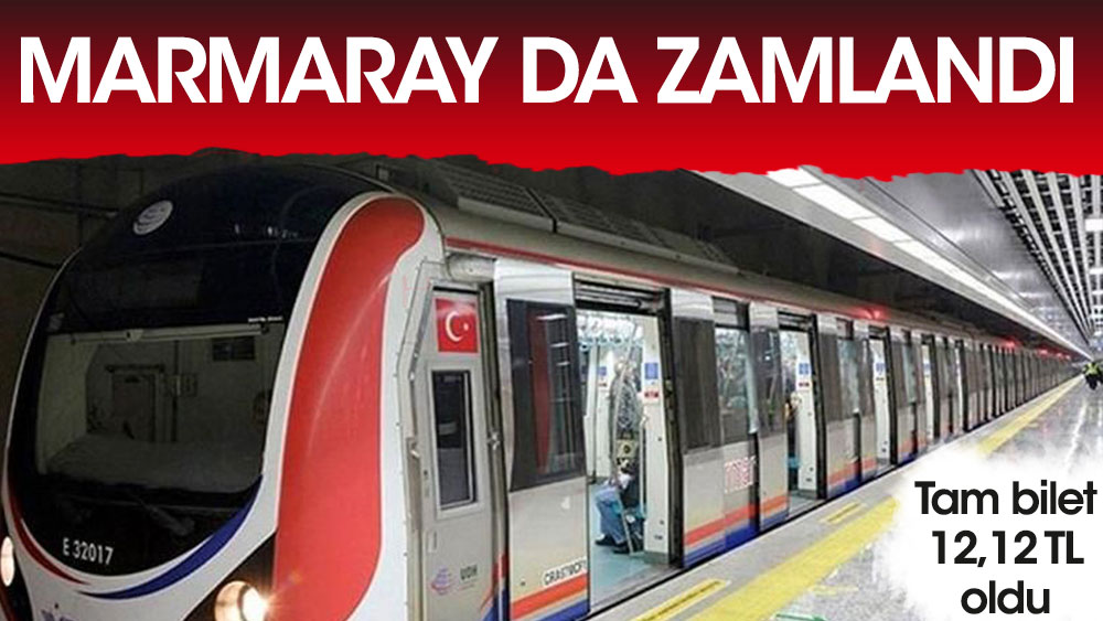 Marmaray da zamlandı