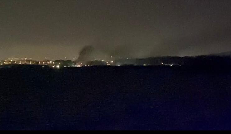 Tuzla'daki askeri alanda yangın