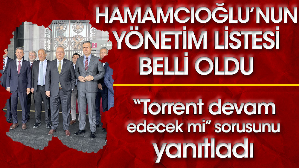 Galatasaray'da Eşref Hamamcıoğlu'nun listesi belli oldu! Torrent sorusuna ne cevap verdi