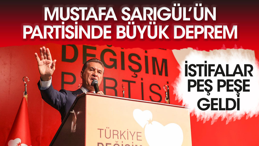 Mustafa Sarıgül'ün partisinde büyük deprem! TDP'de istifalar peş peşe geldi