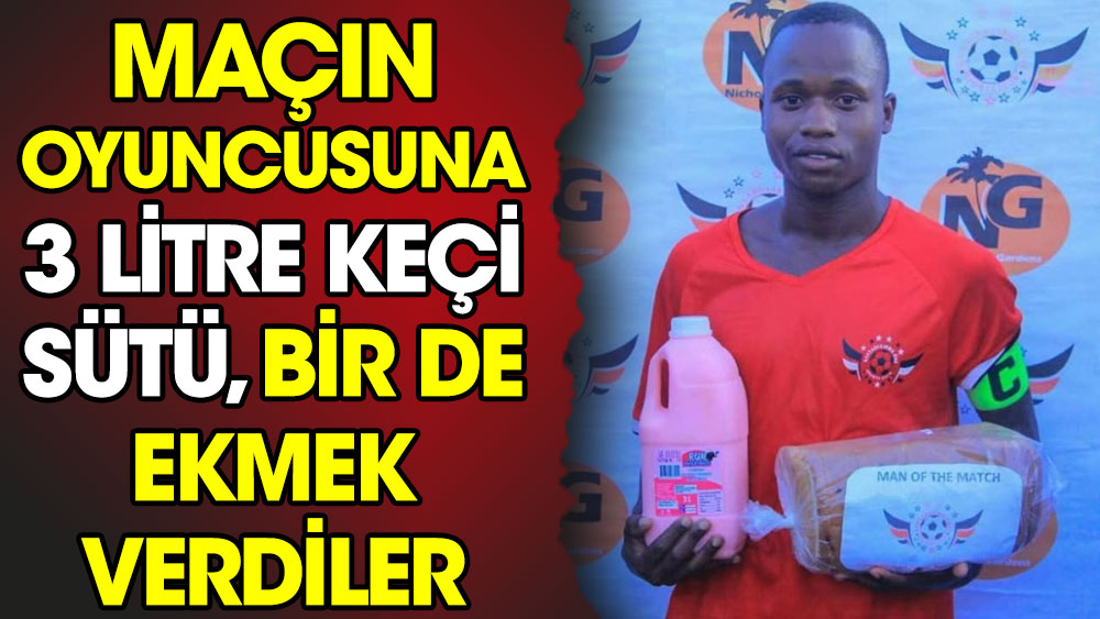 Uganda Ligi'nde maçın oyuncusuna 3 litre keçi sütü bir de ekmek  verdiler