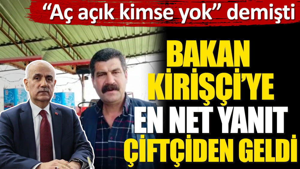 Aç açık yok kimse yok diyen Bakan Kirişçi'ye acı gerçekleri çiftçilik yapan vatandaş anlattı!