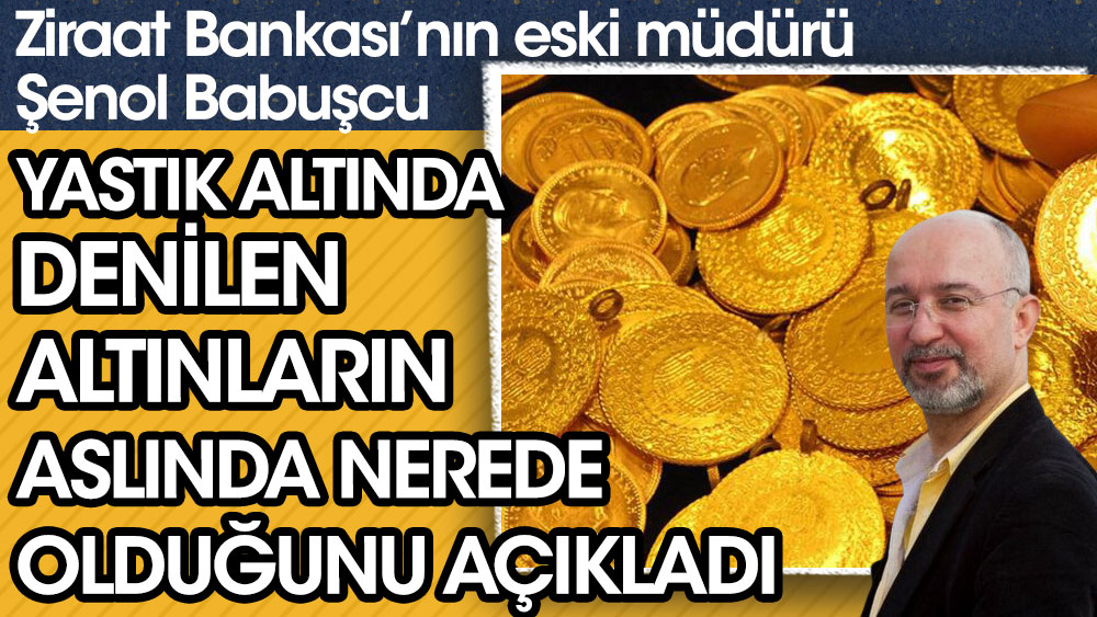 Ziraat Bankası'nın eski müdürü Şenol Babuşcu yastık altında denilen altınların nerede olduğunu açıkladı