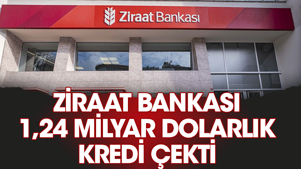 Ziraat Bankası 1,24 milyar dolarlık kredi çekti