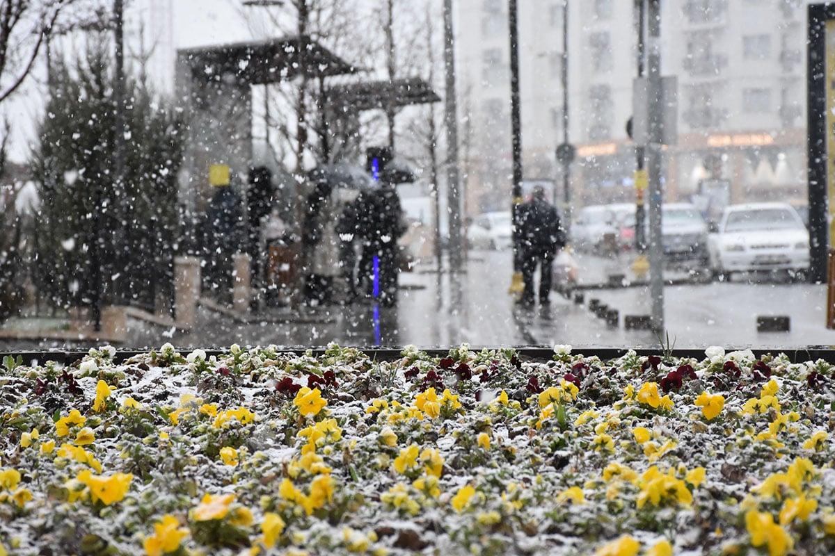 Sivas'ta kar yağışı