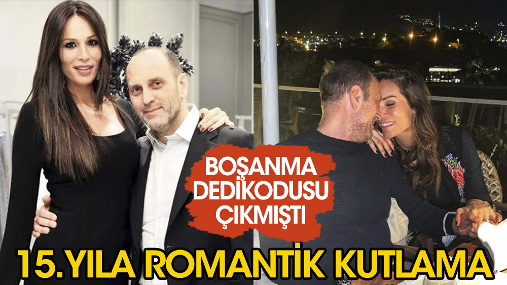 Güzide Duran ve Adnan Aksoy 15. evlilik yıldönümlerini kutladı