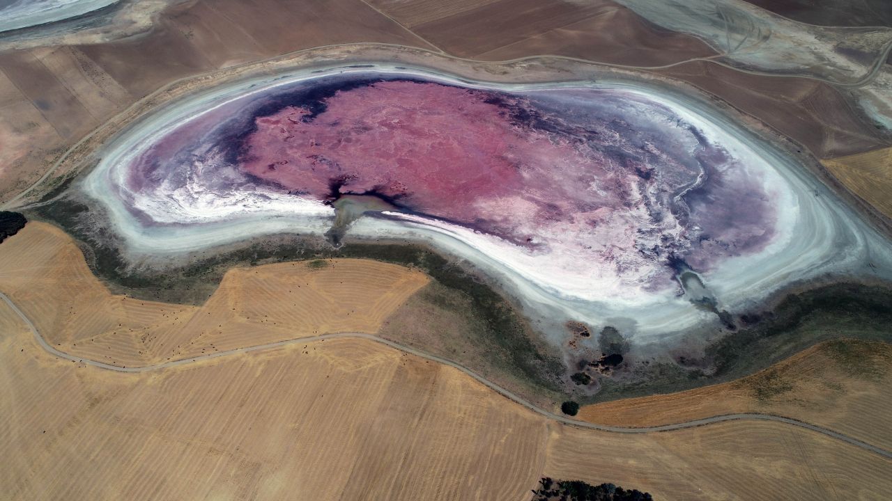 Konya'daki "Pembe göl" olarak bilinen gölün rengi değişti. Sebebi ne?