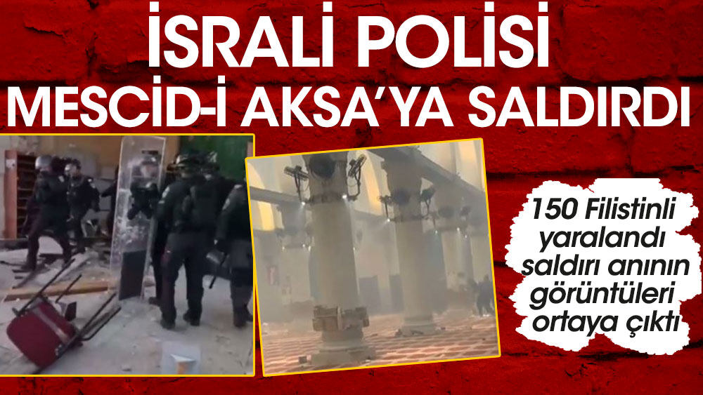 İsrail Polisi Mescid-i Aksa’ya gaz bombalı saldırı