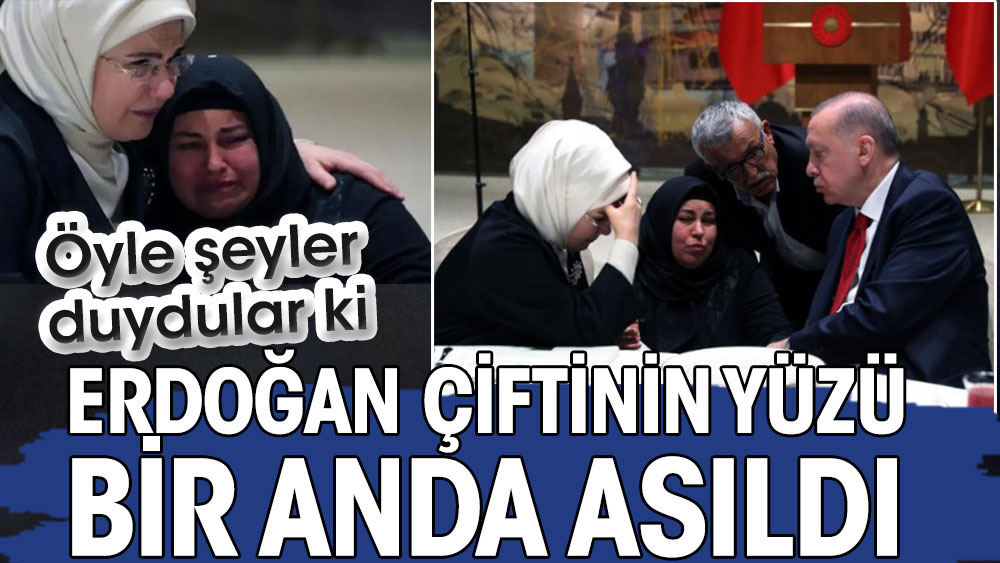 Erdoğan çiftinin yüzü duydukları karşısında bir anda asıldı