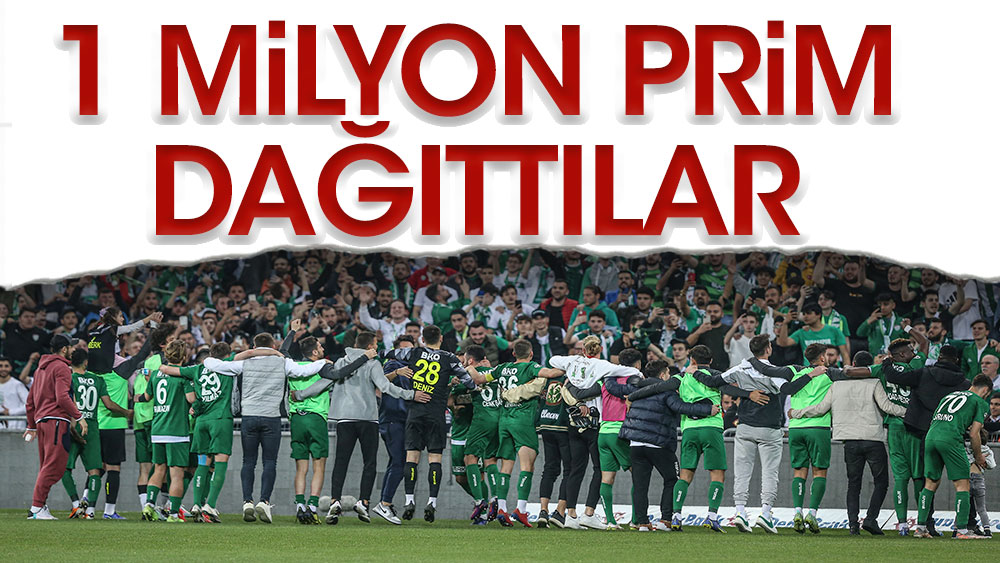 TFF 1. Lig ekibi maçtan sonra oyunculara 1 milyon prim dağıttı