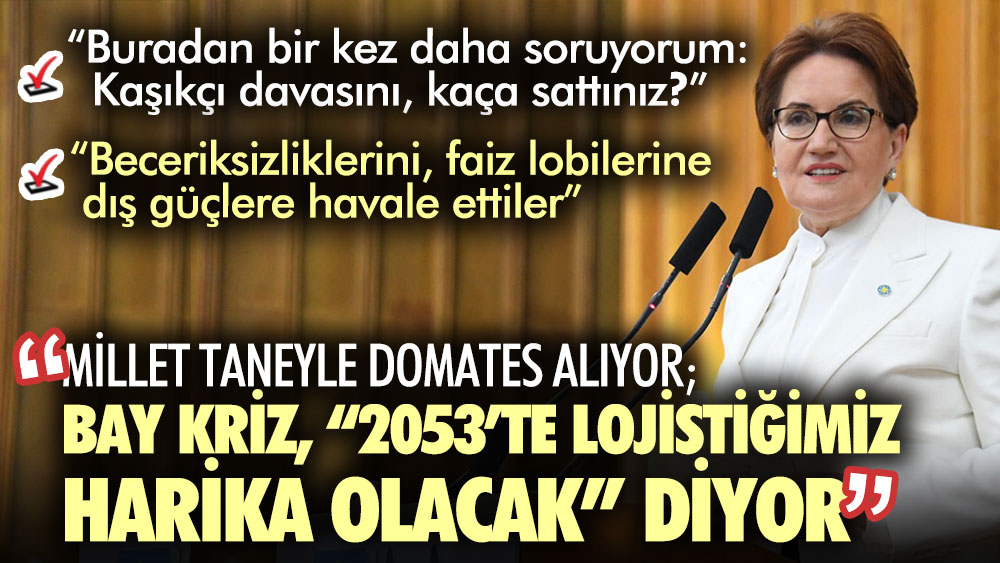 Meral Akşener Erdoğan’ı yerden yere vurdu: Çok sert sözlerle yüklendi