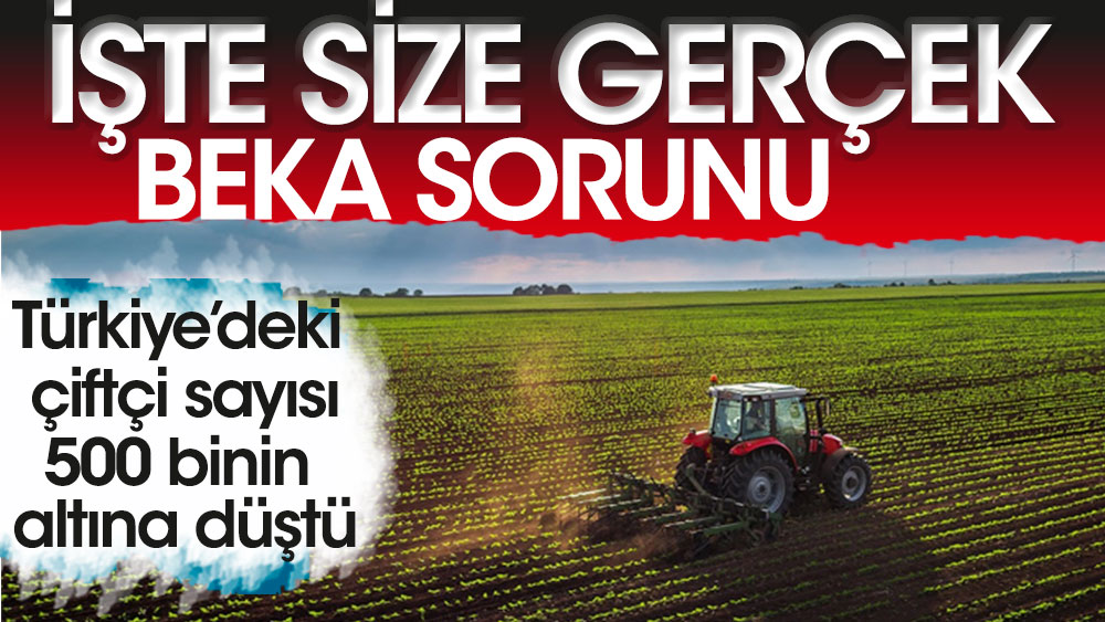 İşte size gerçek bir beka sorunu Türkiye'de çiftçi sayısı 500 bin altına düştü