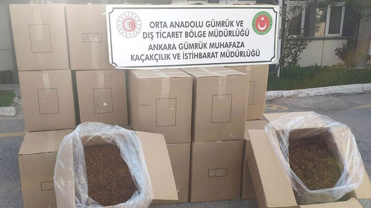 Ankara'da kaçak tütün operasyonu