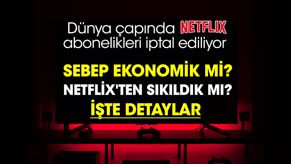 Dünya çapında Netflix abonelikleri iptal ediliyor. Sebep ekonomik mi? Netflix'ten sıkıldık mı?