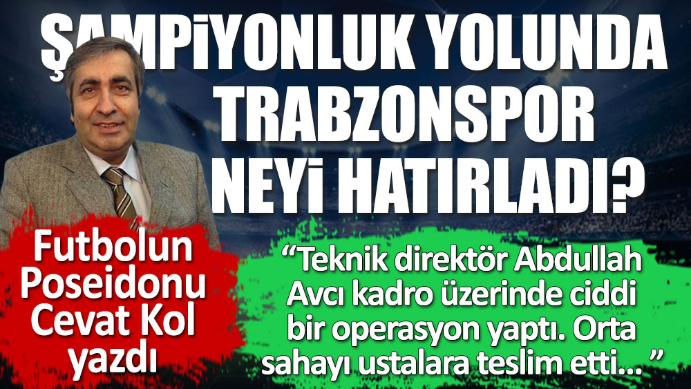Trabzonspor için şampiyonluk yolunda sadece bir adım kaldı
