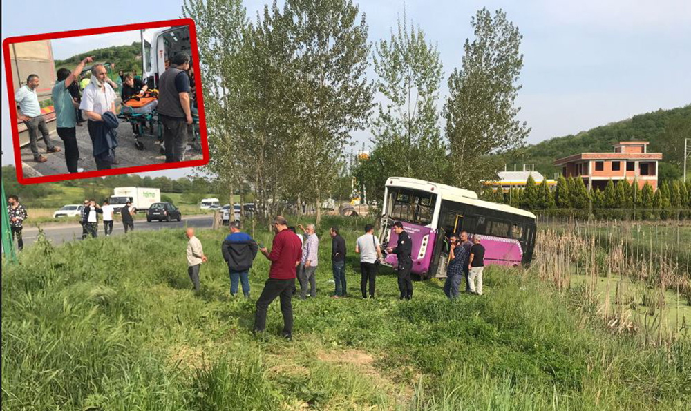 Sakarya'da feci kaza! Kamyon özel halk otobüsüne çarptı...