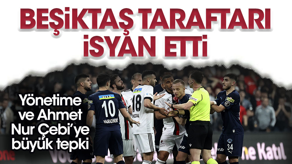 İnönü'de Beşiktaş taraftarı isyan etti. Yönetimi istifaya çağırdı
