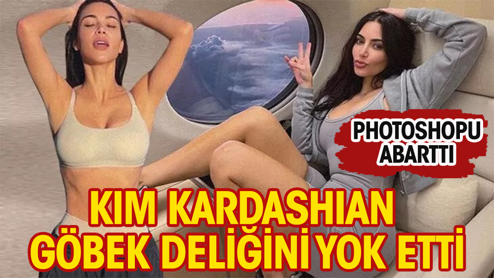 Kim Kardashian göbek deliğini yok etti