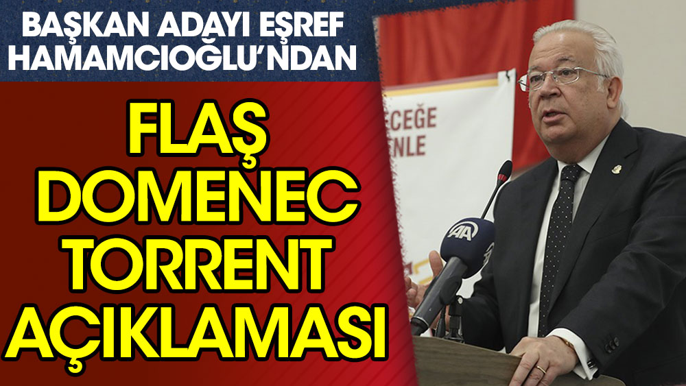 Eşref Hamamcıoğlu'ndan Domenec Torrent açıklaması! Kalacak mı gidecek mi