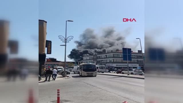 Bayrampaşa'da sanayi sitesinde yangın