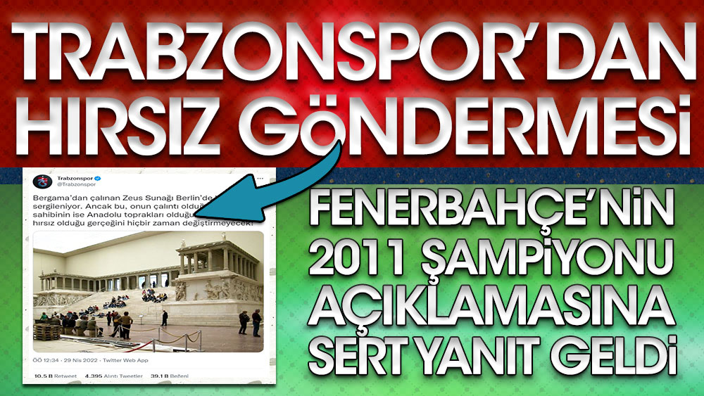 Fenerbahçe'nin sert açıklamasına Trabzonspor'dan 'Hırsız' paylaşımı!