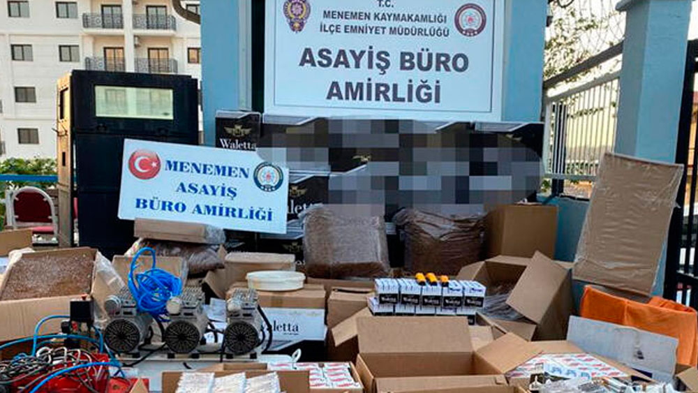 İzmir'de 'kaçak tütün' operasyonu