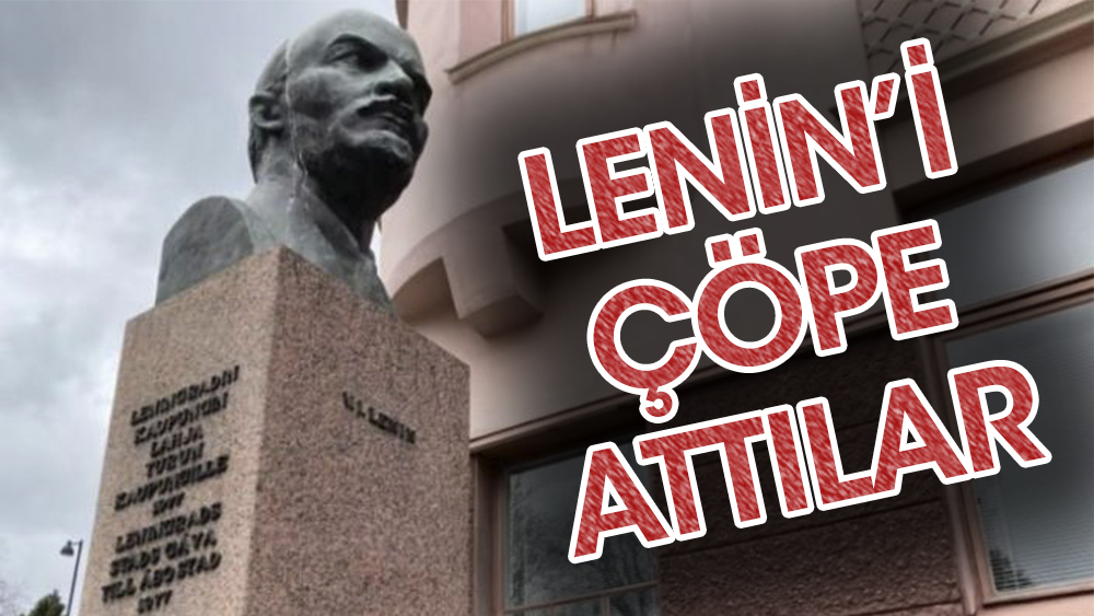 Lenin'i çöpe attılar