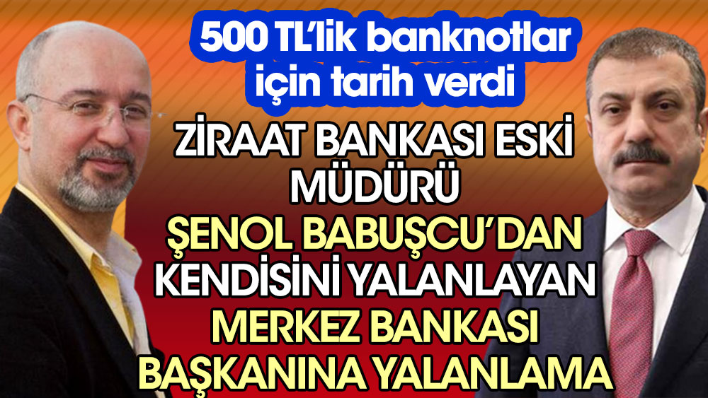 Ziraat Bankası eski Müdürü Şenol Babuşcu’dan kendisini yalanlayan Merkez Bankası başkanına yalanlama