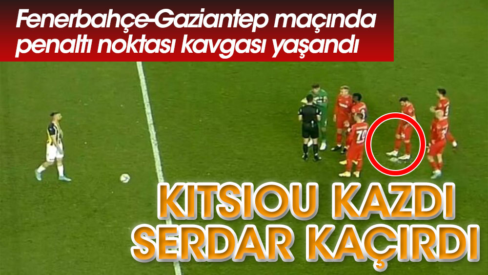 Kitsiou penaltı noktasını kazınca Serdar golü atamadı