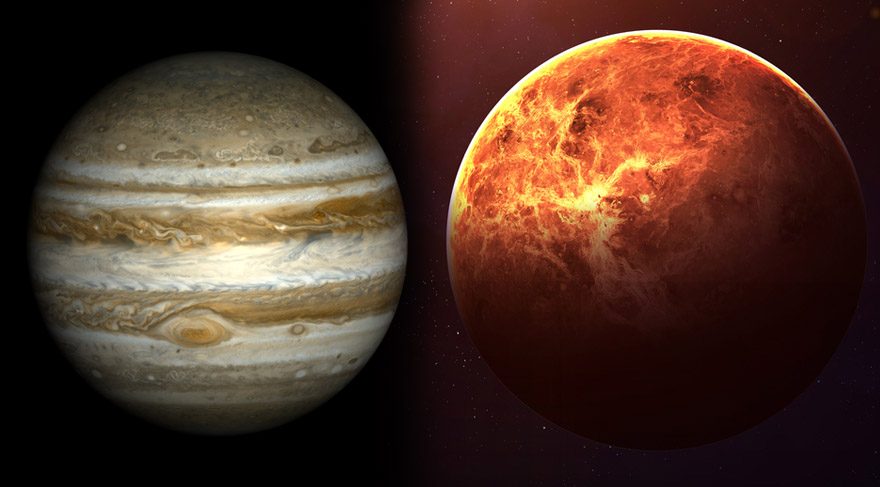 Venüs ve Jüpiter bu gece gökyüzünde neredeyse çarpışıyor gibi görünecek