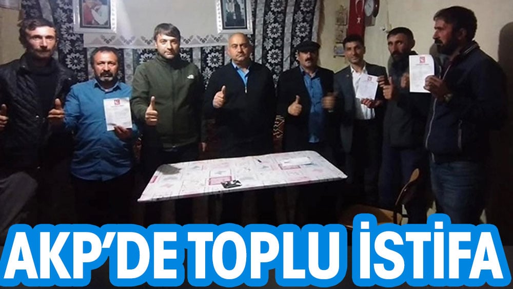 AKP’de toplu istifa