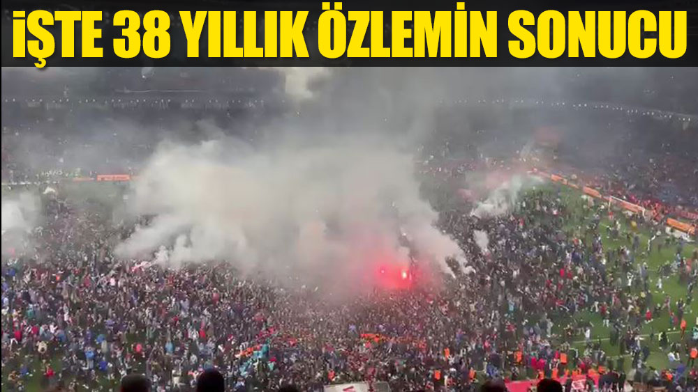İşte Trabzonspor'da 38 yıllık özlemin sonucu! Sahaya böyle girdiler