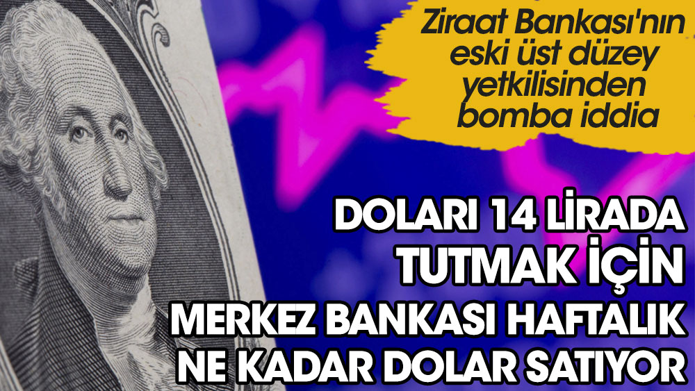 Ziraat Bankası eski üst düzey yetkilisinden bomba iddia! Merkez Bankası doları 14 lirada tutabilmek için haftada ne kadar dolar satıyor