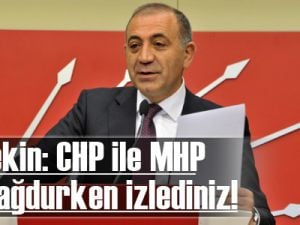 Tekin: CHP ile MHP mağdurken izlediniz!