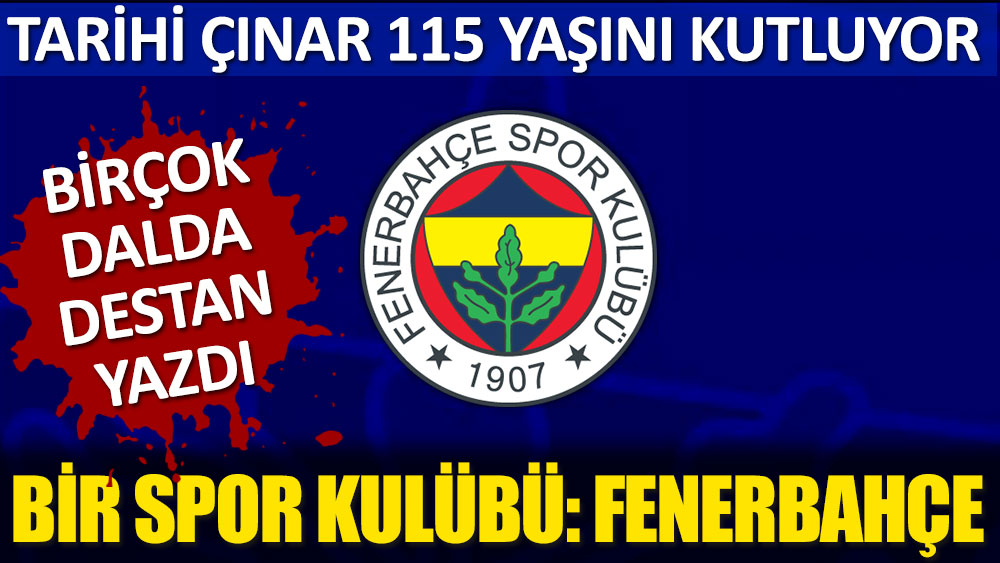 Türk sporunun çınarı Fenerbahçe 115 yaşında