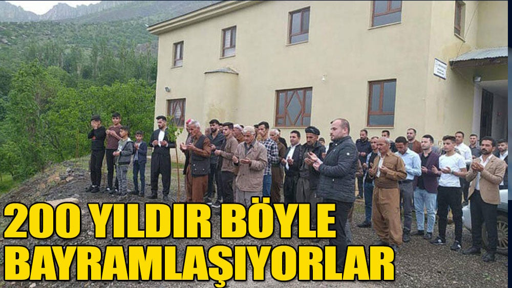 200 yıldır böyle bayramlaşıyorlar