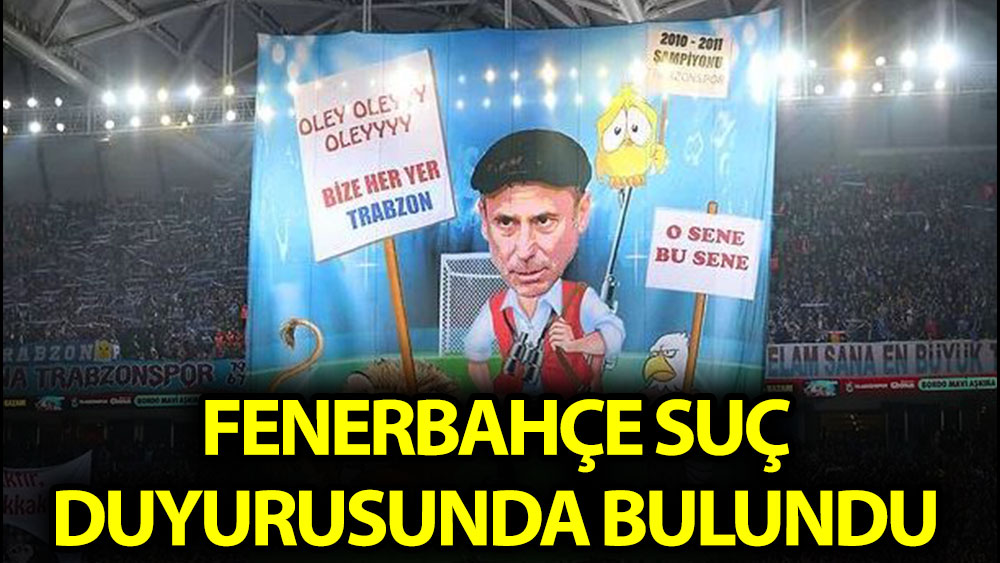 Flaş... Flaş... Fenerbahçe'den o pankart için suç duyurusu