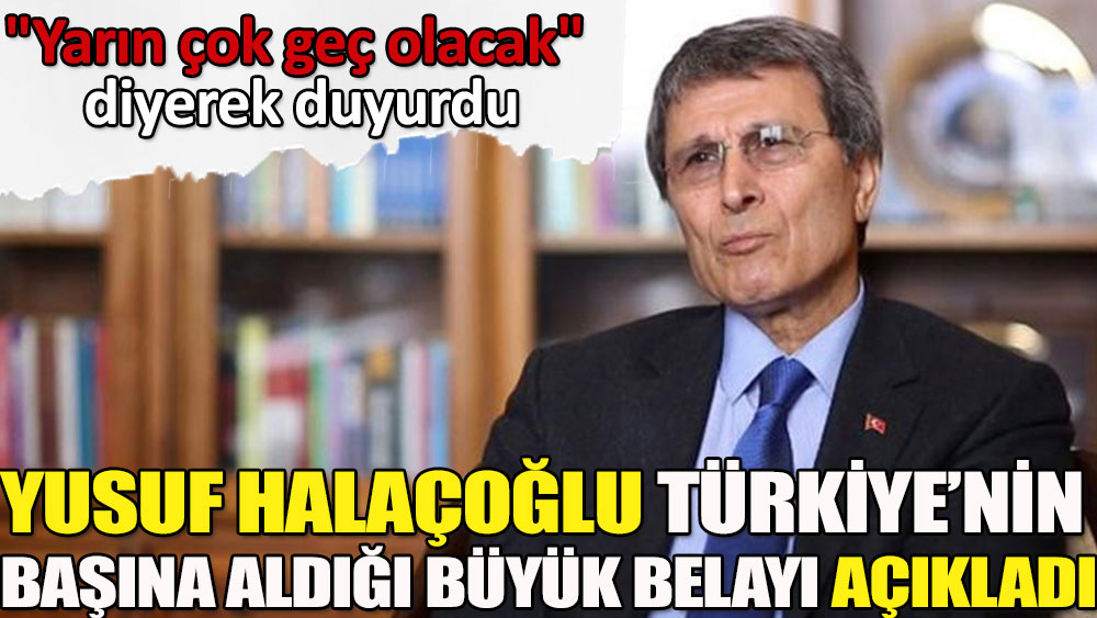 Yusuf Halaçoğlu Türkiye'nin başına aldığı büyük belayı açıkladı