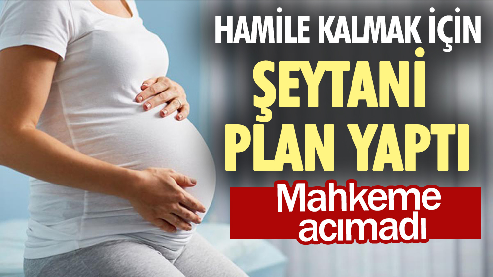 Hamile kalmak için şeytani plan yapan kadına mahkeme acımadı